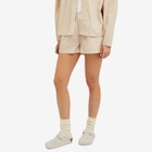 Deiji Studios Women's Stripe Boxer Short in Sand Stripe