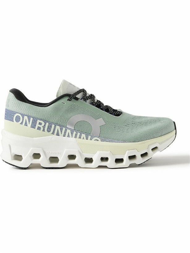 Photo: ON - Cloudmonster 2 Rubber-Trimmed Mesh Running Sneakers - Green