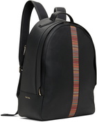 Paul Smith Black Leather Backpack