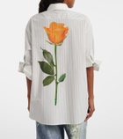 Acne Studios Striped cotton poplin shirt
