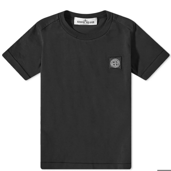 Photo: Stone Island Junior Patch Logo T-Shirt in Black