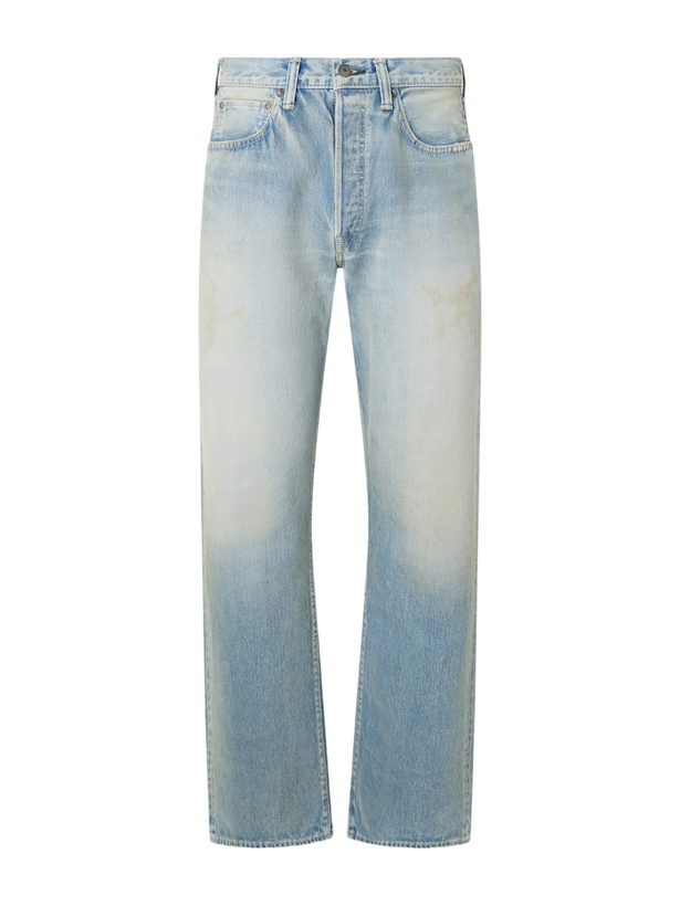 Photo: FULLCOUNT - Straight-Leg Distressed Jeans - Blue