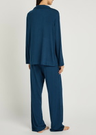 Eberjey Gisele Ribbed Jersey Pyjama set Navy