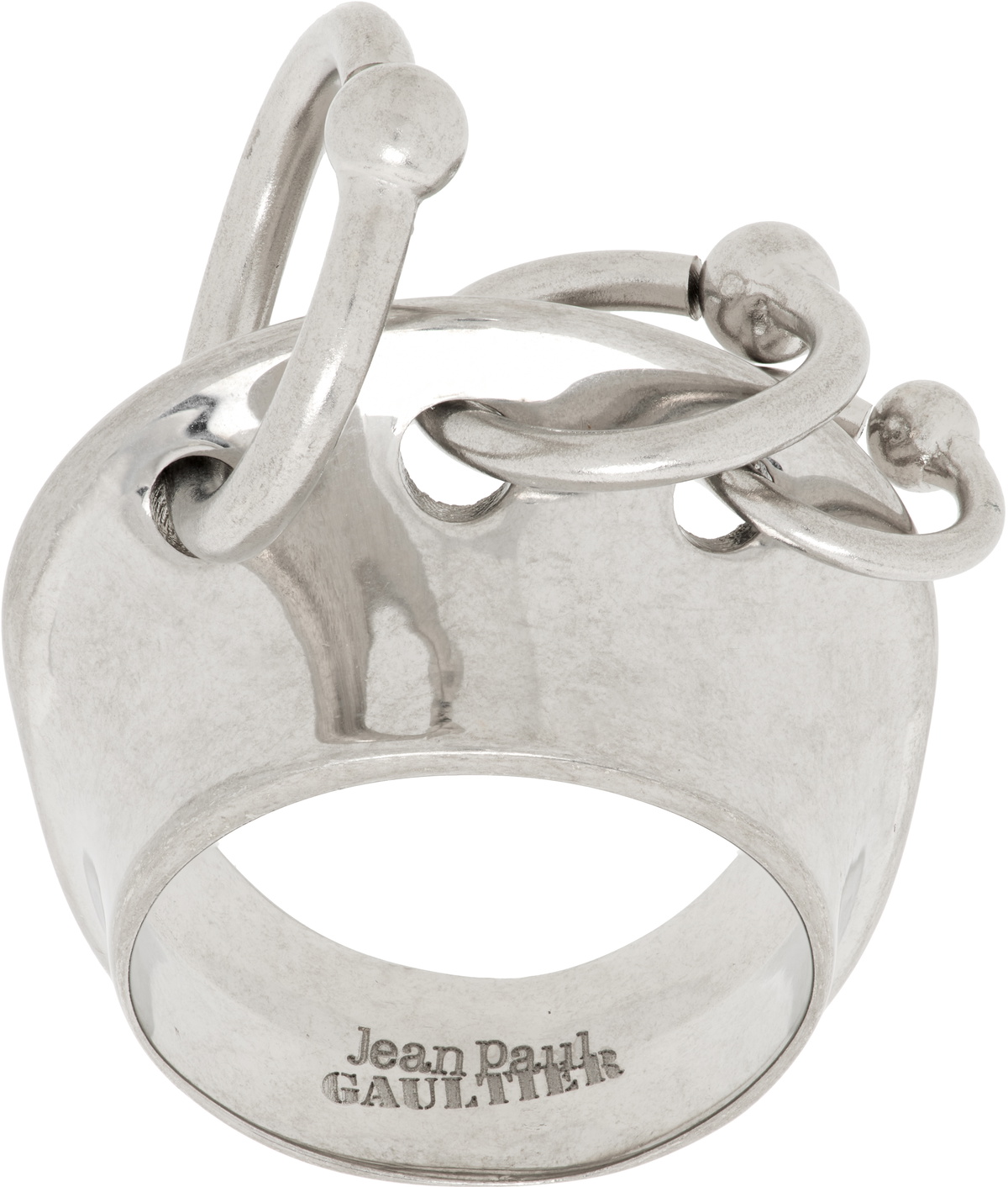 Jean Paul Gaultier Silver 'The Piercing' Ring Jean Paul Gaultier