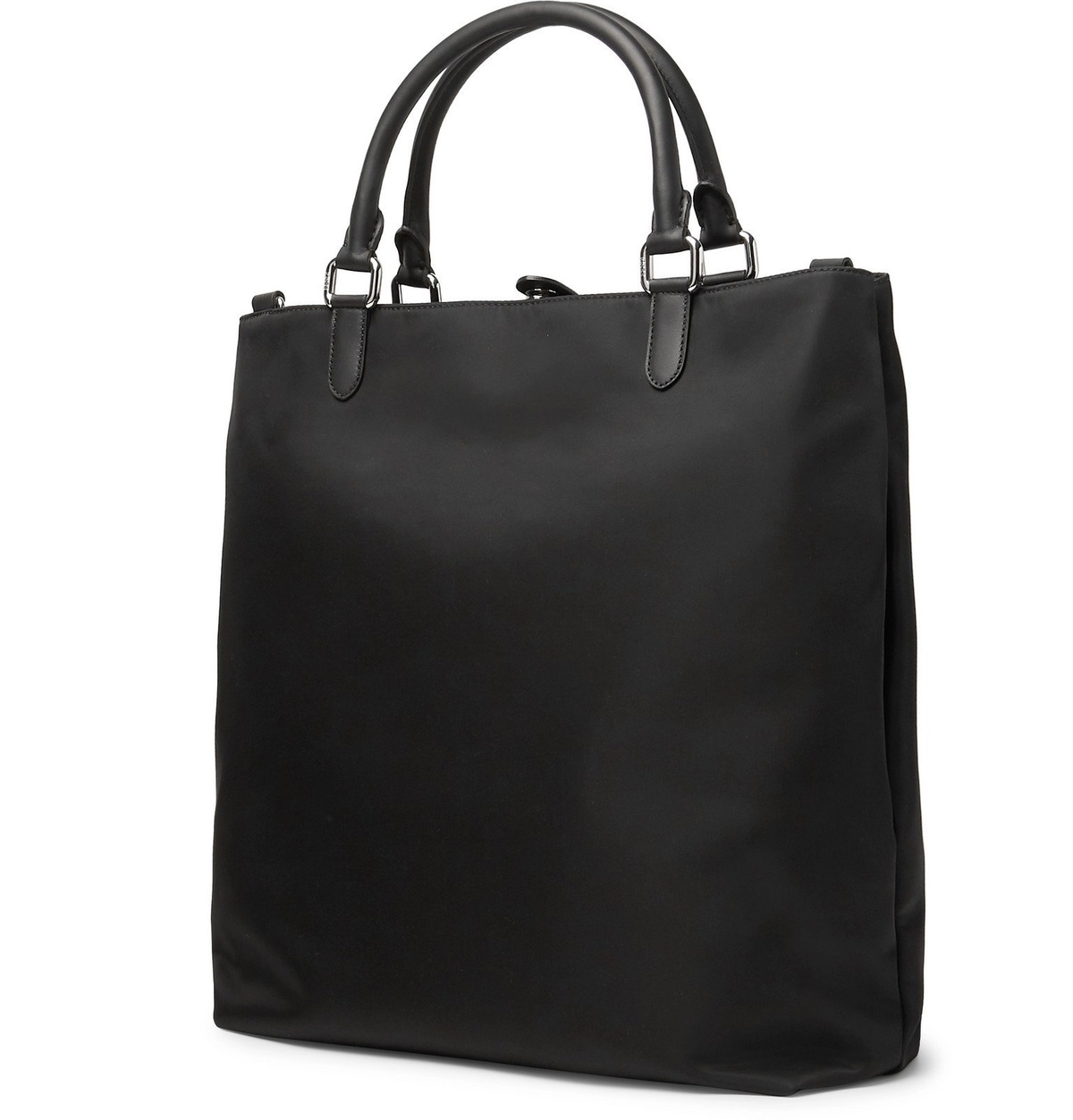 Fendi - Leather-Trimmed Nylon Tote Bag - Black Fendi
