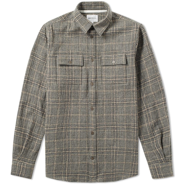 Photo: Norse Projects Villads Heavy Brushed Check Shirt