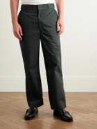 A.PRESSE - Work Straight-Leg Cotton-Blend Chinos - Gray