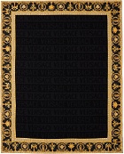 Versace Black 'I Heart Baroque' Double-Face Blanket