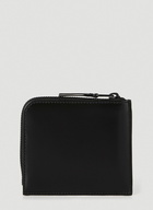 Zipped Wallet in Black