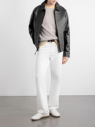 Golden Bear - The Dunbear Leather Bomber Jacket - Black
