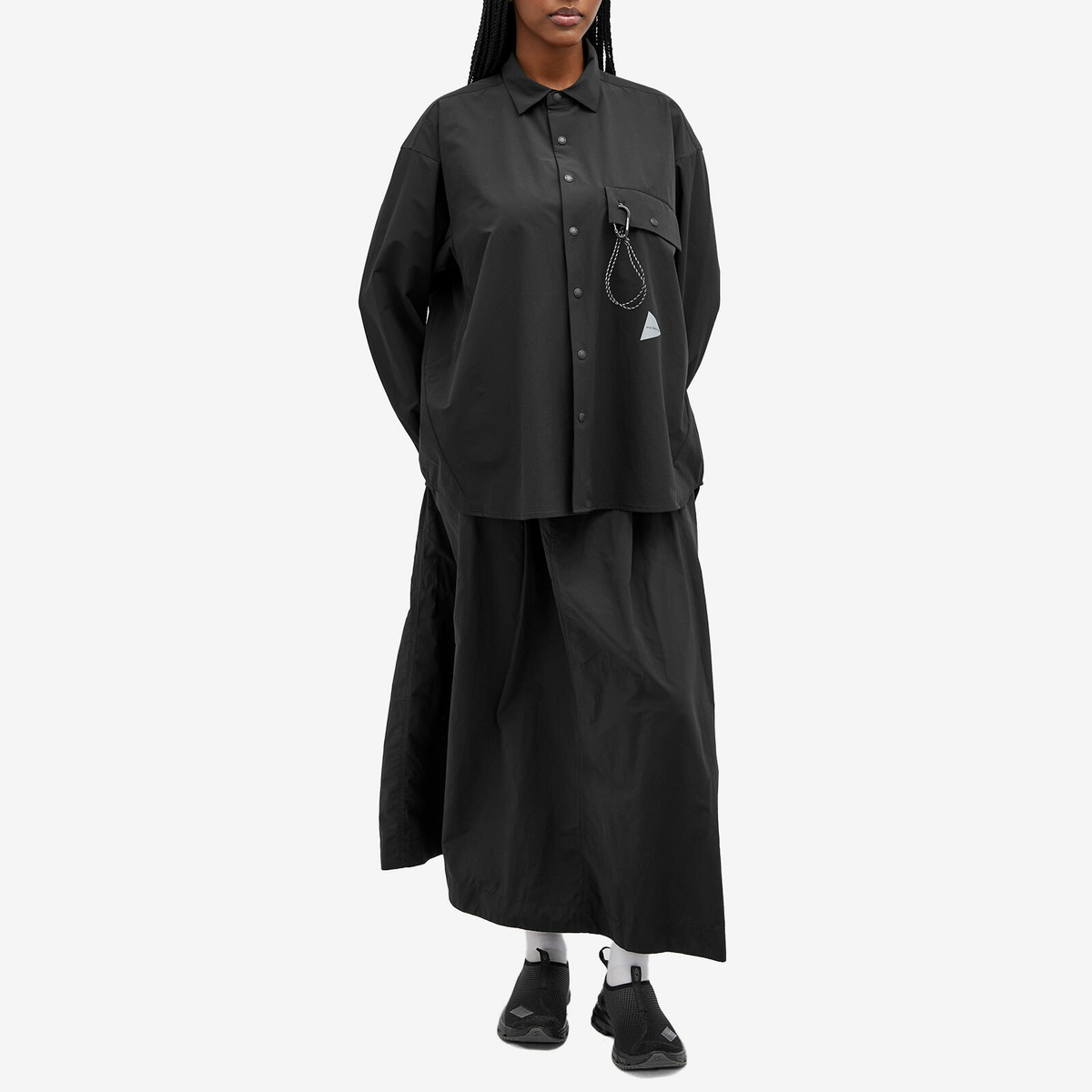 and wander Lightweight Cloth Shirt in Black