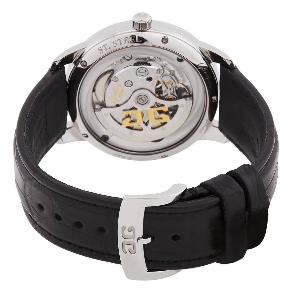 Glashutte Senator Silver Dial Automatic Mens Watch