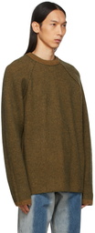 ADER error Green & Orange Wool Nile Sweater