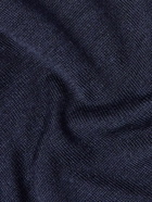 Caruso - Wool, Silk and Cashmere-Blend Rollneck Sweater - Blue