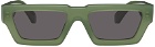 Off-White Green Manchester Sunglasses