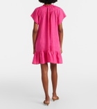 Velvet Livvy tiered linen minidress