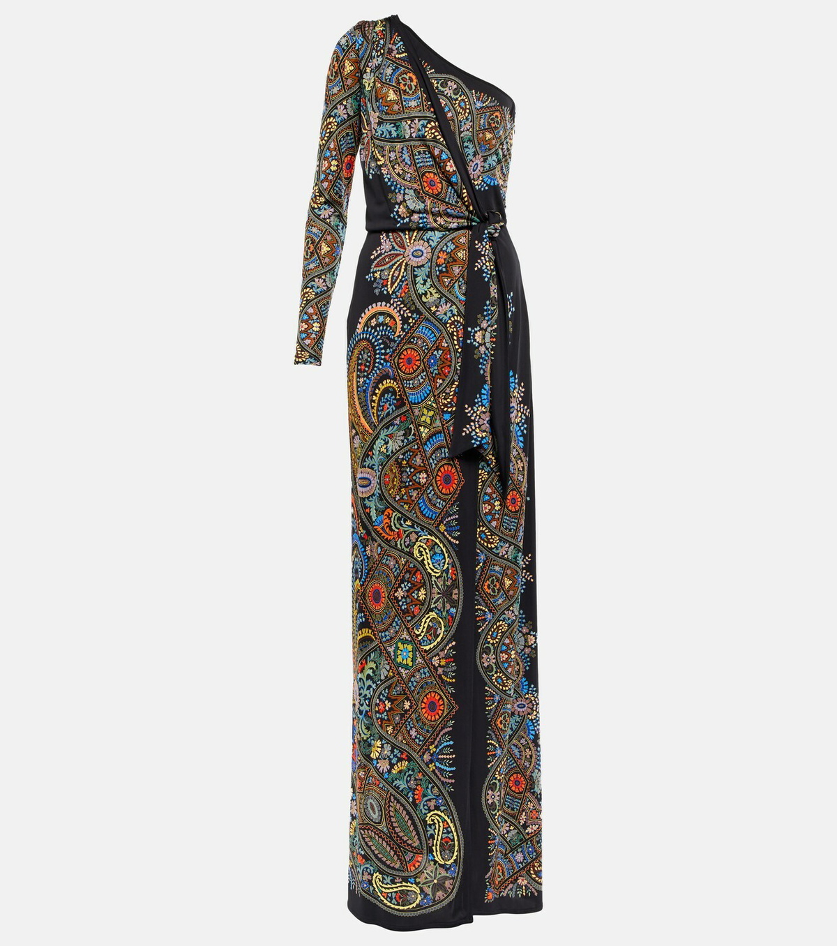 ワンピース ETRO FW22 DRESS WITH PAISLEY DESIGNS (13344_09270500) ETRO paisley-flocked Tulle Dress | Neutrals | FARFETCH