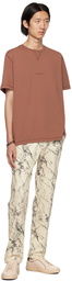 Paul Smith White Printed Trousers