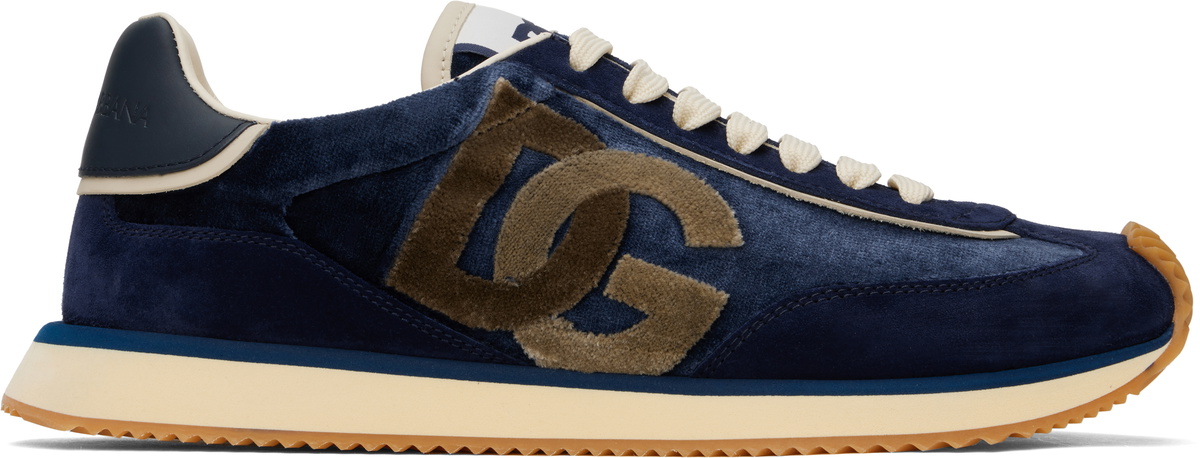 Dolce&Gabbana Navy 'DG' Cushion Sneakers
