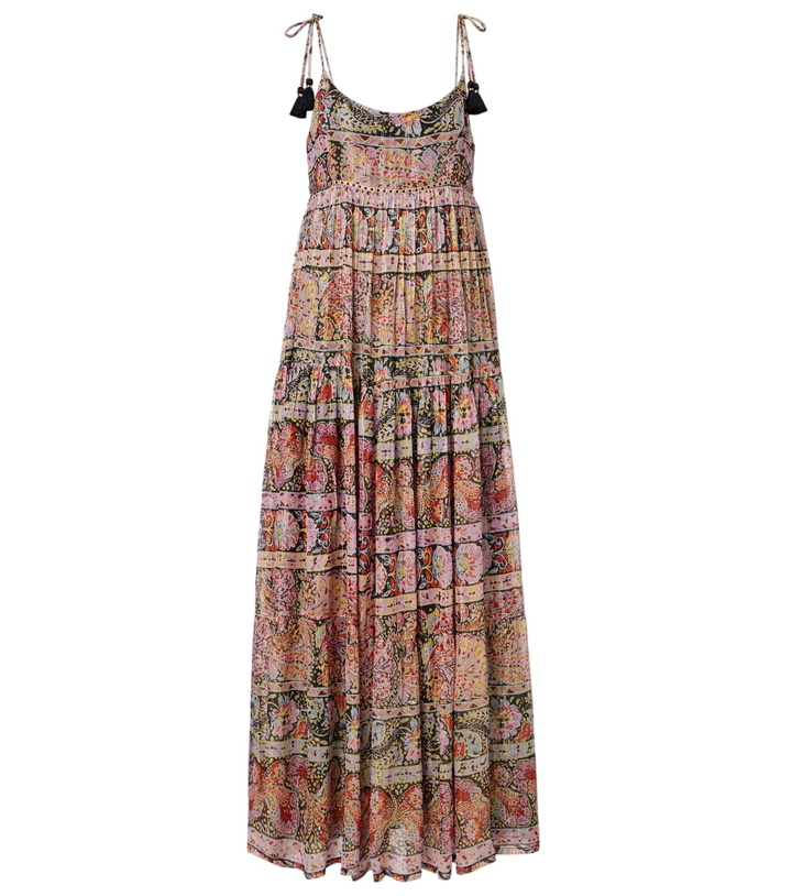 Photo: Rixo Kamilah floral lamé maxi dress
