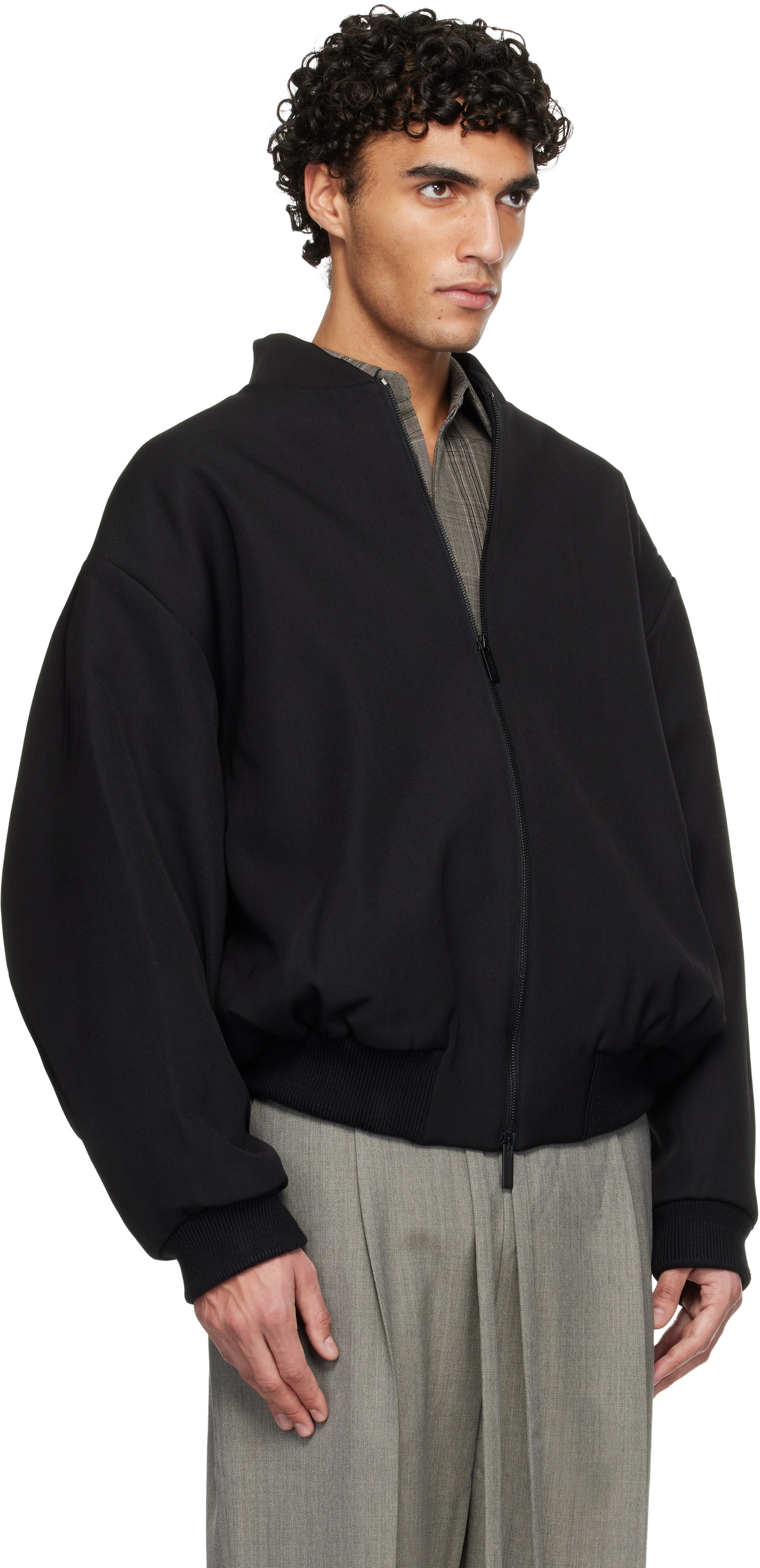 Fear of God Black Bomber Jacket