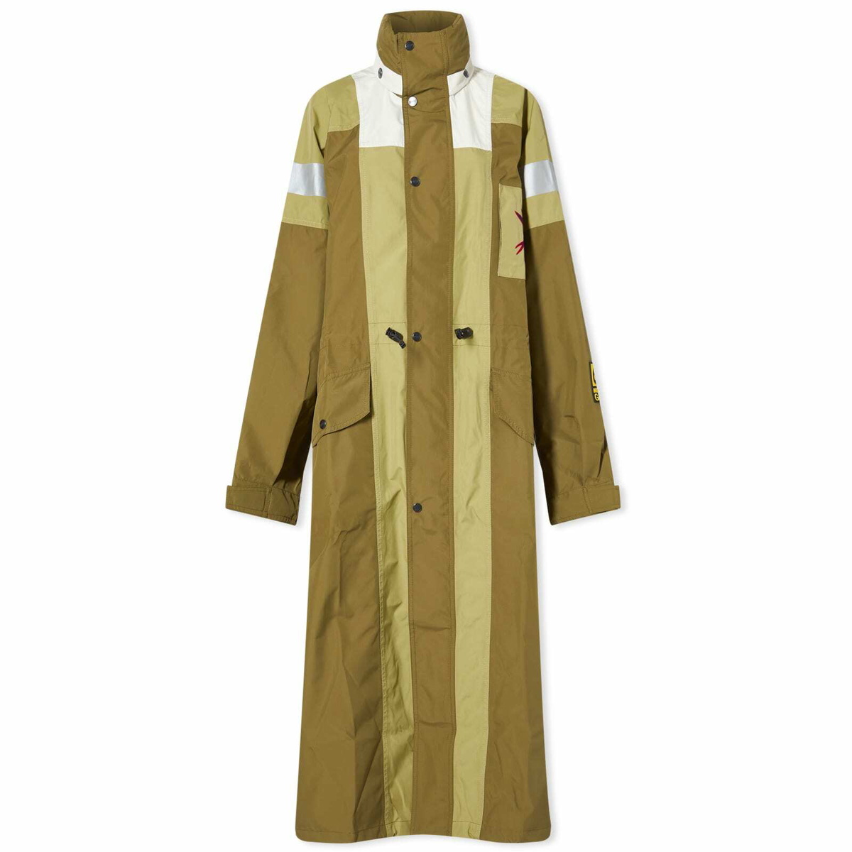 66° North Women's x GANNI Kria Long Coat in Marine Olive