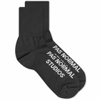 Pas Normal Studios Men's Logo Oversock in Black