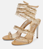 Rene Caovilla Chandelier embellished satin sandals