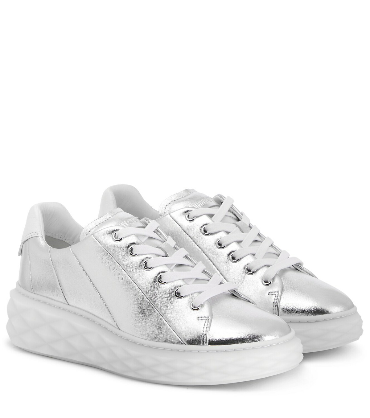 Jimmy Choo Diamond Light Maxi/F leather sneakers Jimmy Choo