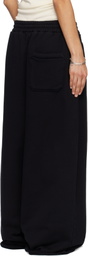 LU'U DAN SSENSE Exclusive Black Raw-Cut Bontan Lounge Pants