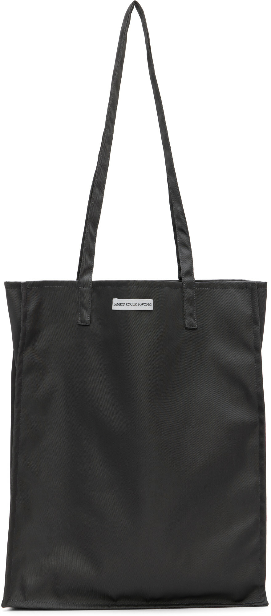 BAMBOU ROGER KWONG Gray WR Technical Canvas Rectangle Bag