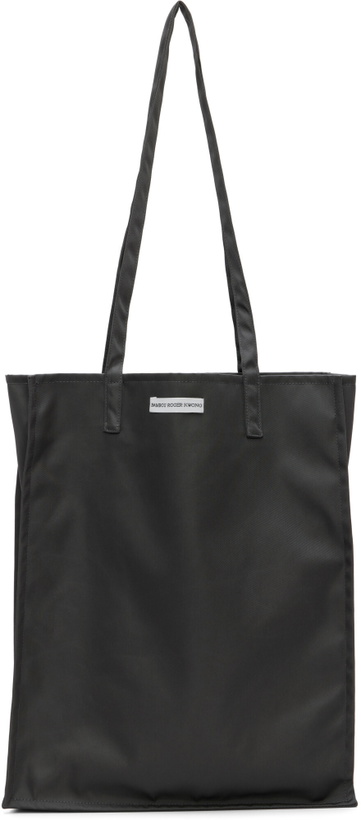 Photo: BAMBOU ROGER KWONG Gray WR Technical Canvas Rectangle Bag