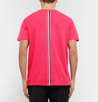 Thom Browne - Grosgrain-Trimmed Cotton-Piqué T-Shirt - Men - Pink