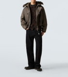Our Legacy Compel shearling-trimmed leather jacket