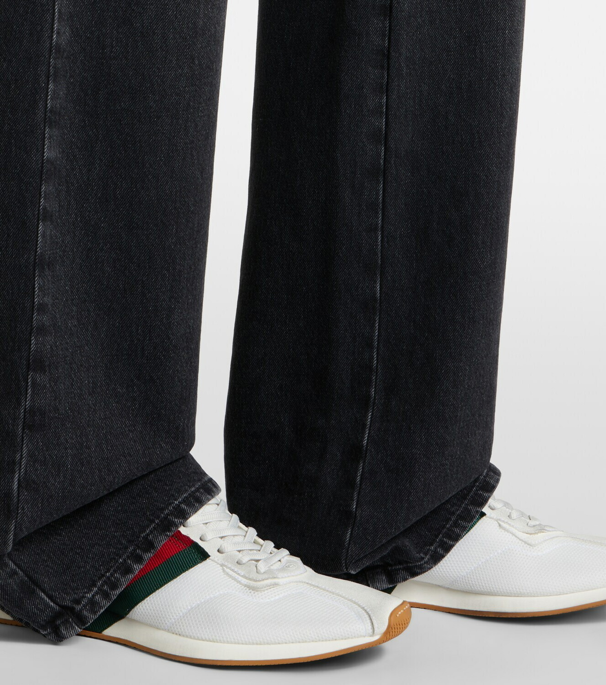 Gucci Gucci Tempo suede-trimmed sneakers