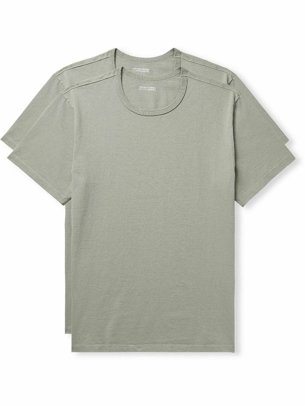 Photo: Lady White Co - Two-Pack Slim-Fit Cotton-Jersey T-Shirts - Gray