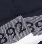Corgi - Striped Cotton-Blend Socks - Blue