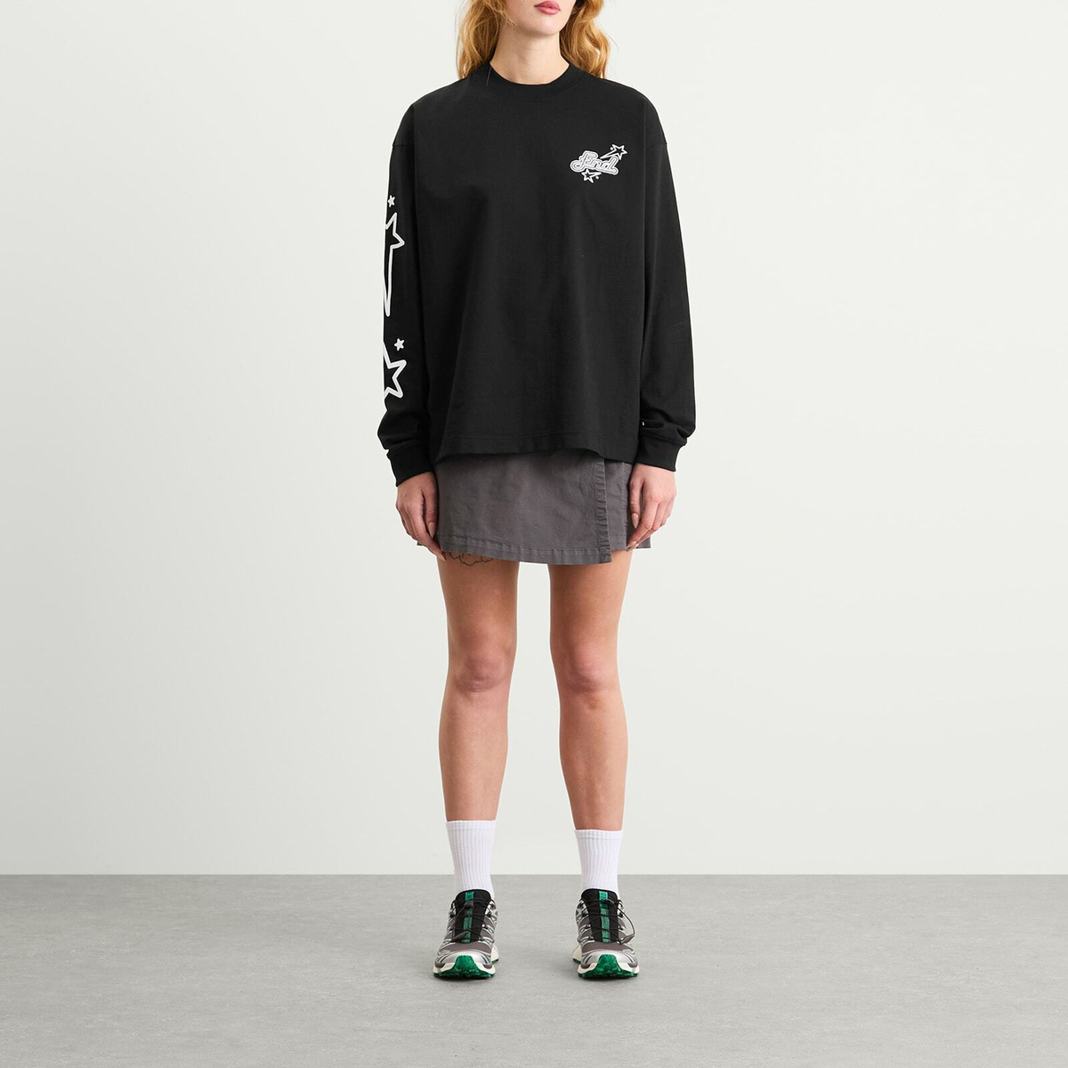 END. City Series 2.0 Glasgow Long Sleeve T-Shirt in Black