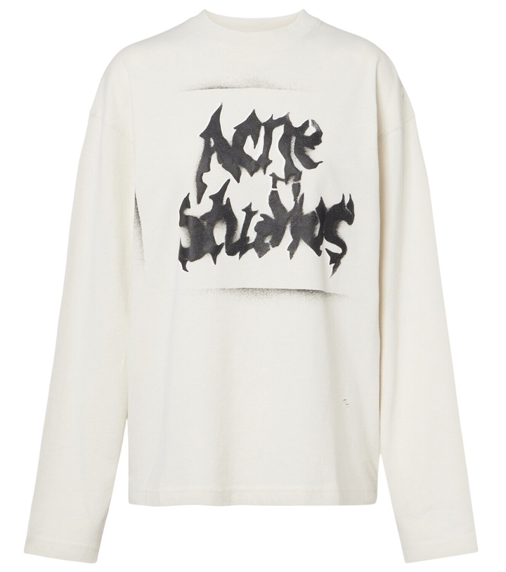 Photo: Acne Studios Logo cotton-blend jersey sweatshirt