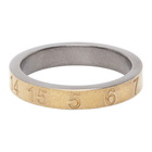 Maison Margiela SSENSE Exclusive Gold and Silver Numbers Ring