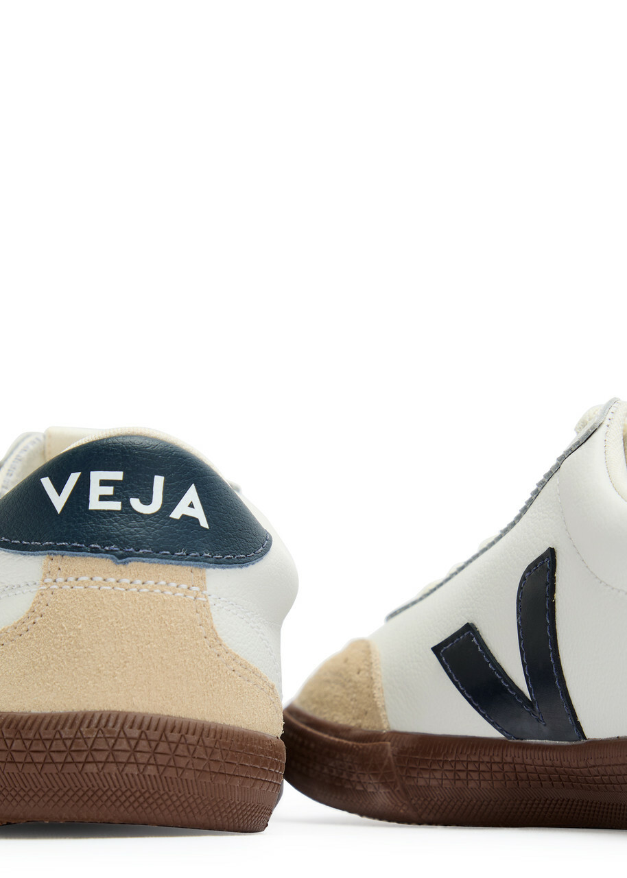 Veja Volley Panelled Leather Sneakers White