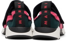 Marni Green & Pink Lyrca Mary Jane Running Sneakers