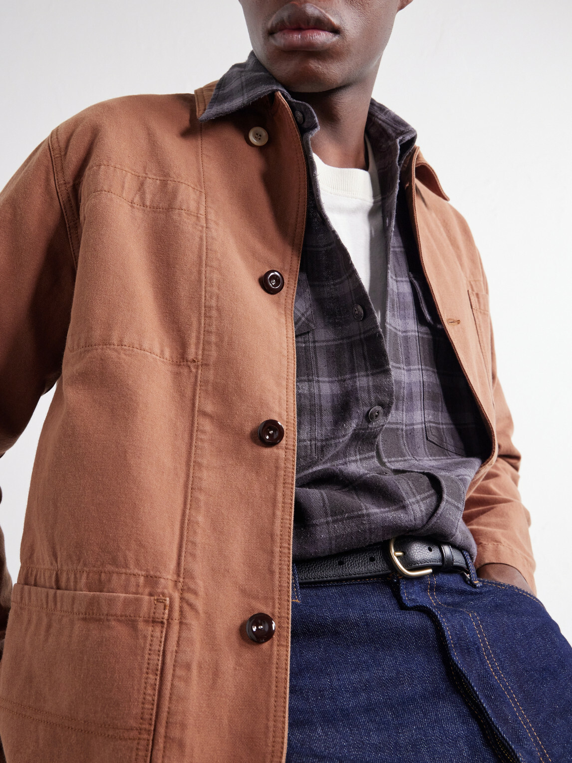 Drake's - Cotton-Canvas Overshirt - Brown