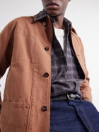 Drake's - Cotton-Canvas Overshirt - Brown