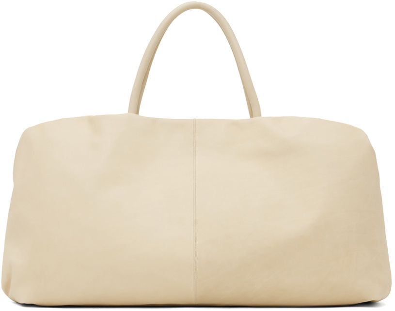 Bourse Nylon Shoulder Bag in Beige - The Row