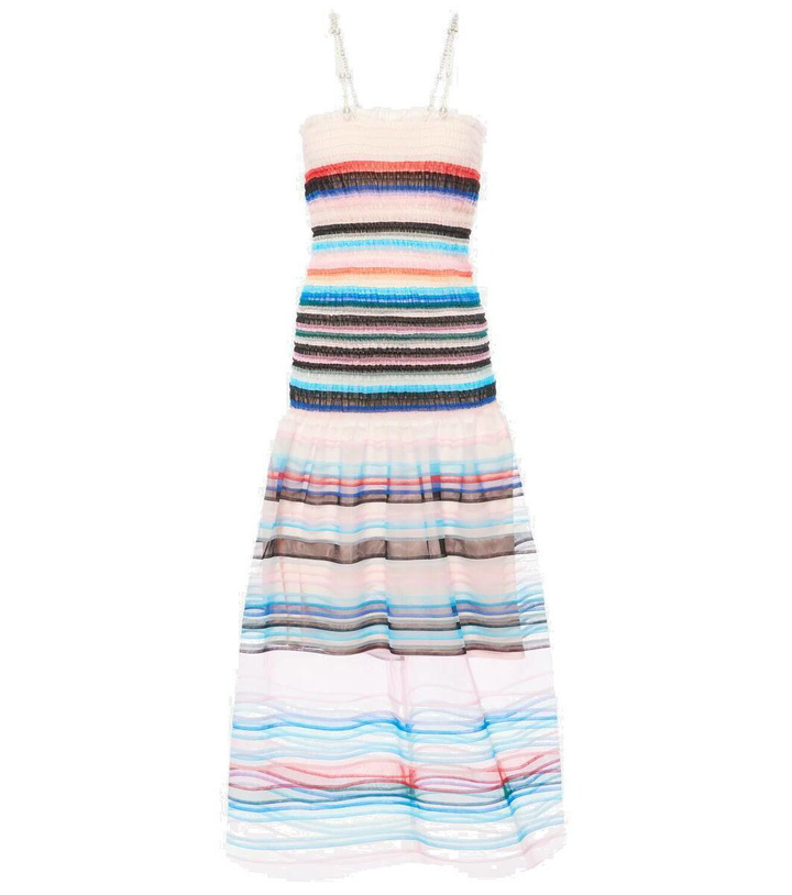 Photo: Susan Fang Beaded striped midi dress