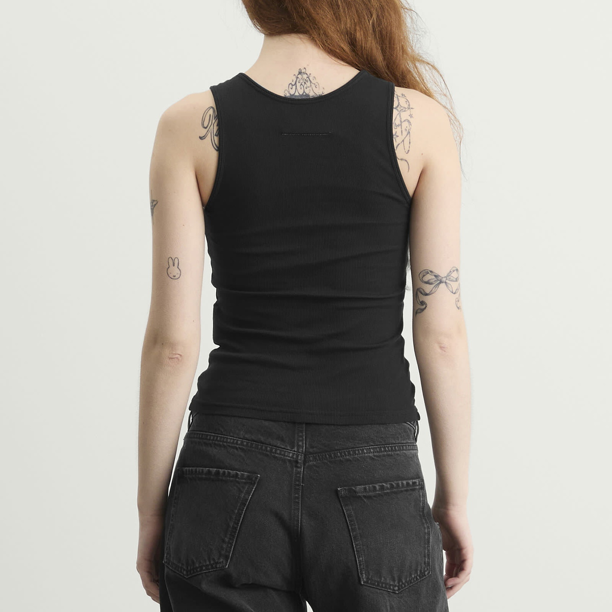 MM6 Maison Margiela Women's Long Tank Top in Black