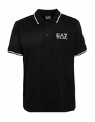 Ea7 Mens Polo shirt in Black
