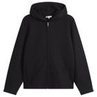 Lady White Co. Men's Wool Zip Hoodie in Black