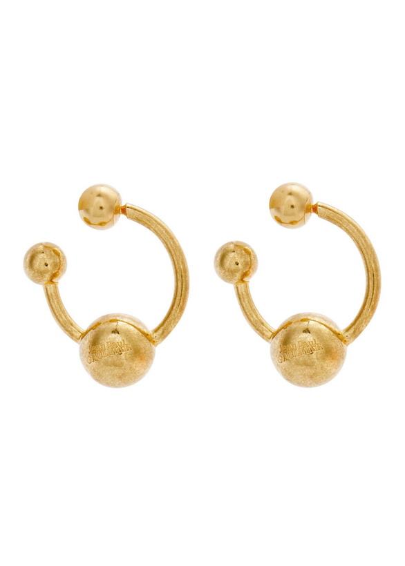 Photo: Jean Paul Gaultier The Piercing Hoop Earrings - Gold - One Size